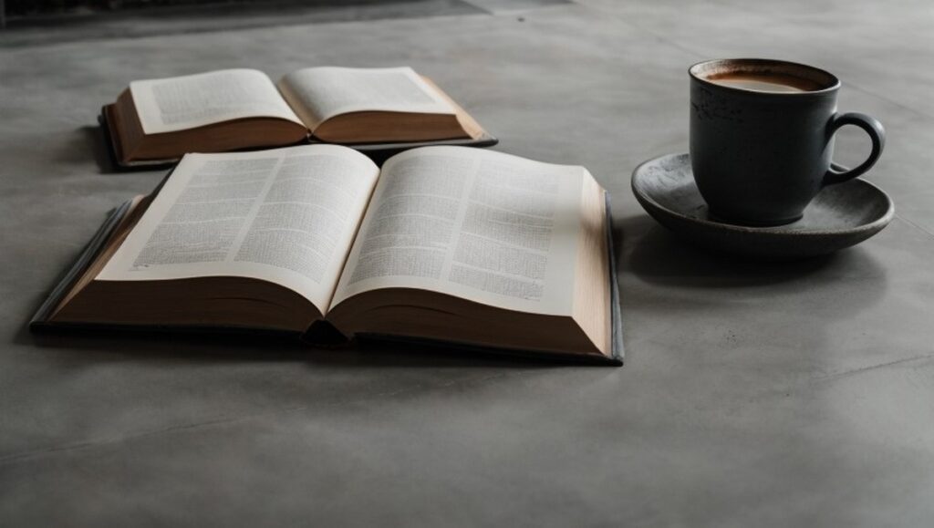 Przykład mebli z mikrocementu w nowoczesnym wnętrzu użytkowym. Jednolita powierzchnia podkreśla geometryczną formę zabudowy meblowej.