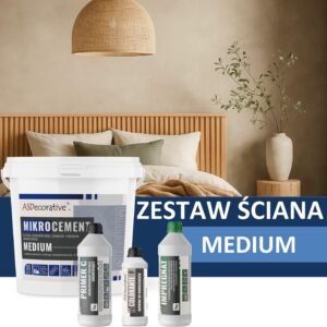 Zestaw mikrocementu na ściany  - MEDIUM