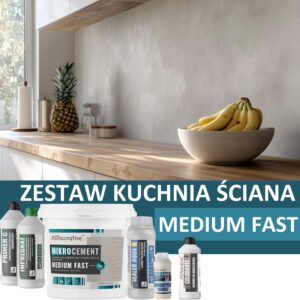 Zestaw mikrocementu do kuchni na ściany - Medium FAST