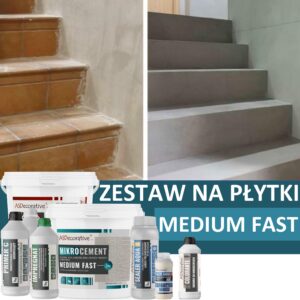 Zestaw mikrocementu na płytki - Medium FAST